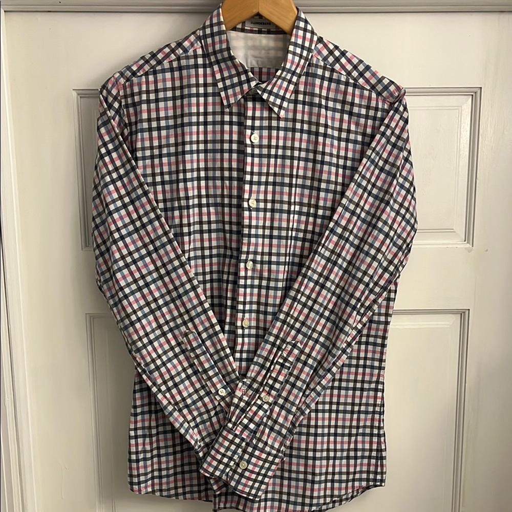 J.Lindeberg Men's Multicolor Checkered Shirt